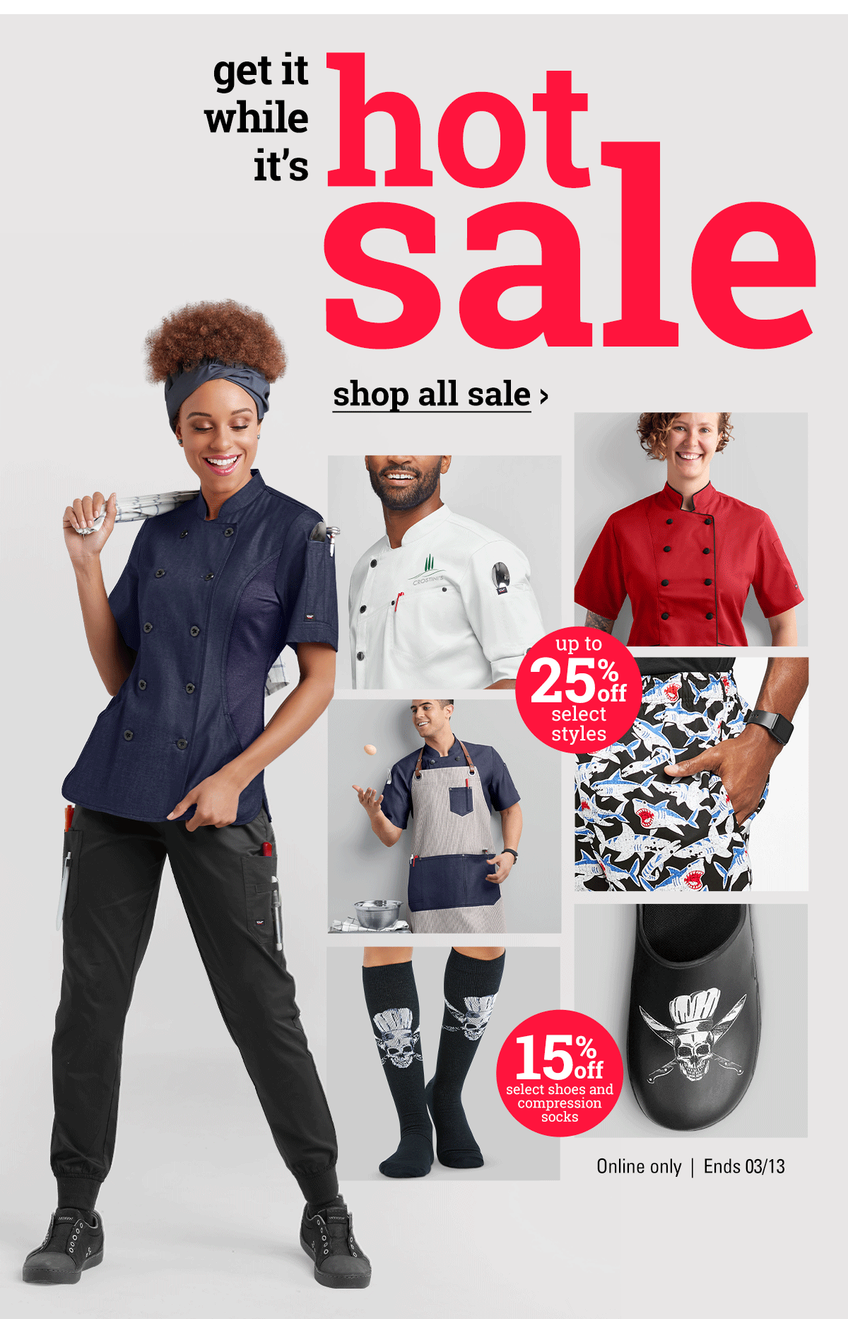 We saw you looking … Let’s make it official Chef Uniforms